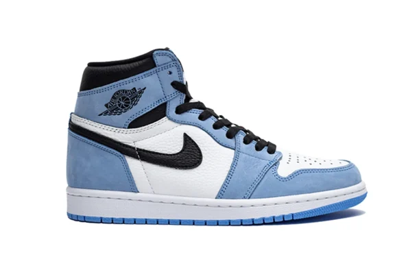 Air Jordan 1 Retro High White University Blue Black Replica 555088-134