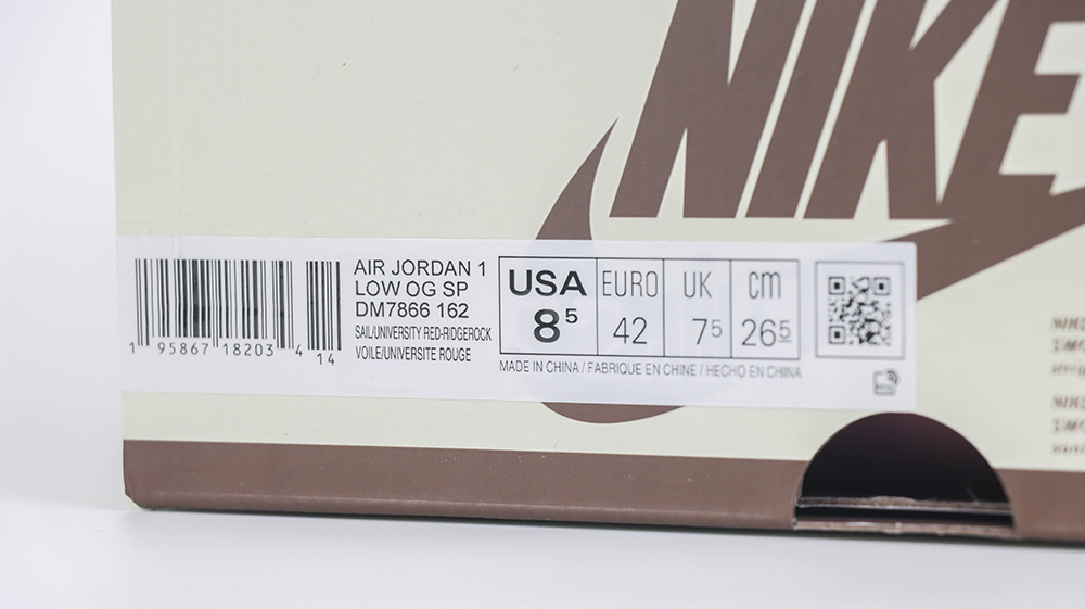 Travis Scott Air Jordan 1 Reps Low “White Brown” DM7866-162