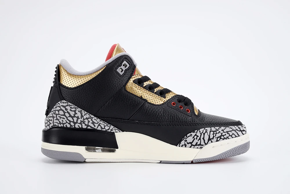 Air Jordan 3 “Black Cement Gold” 2022 Replica CK9246-067