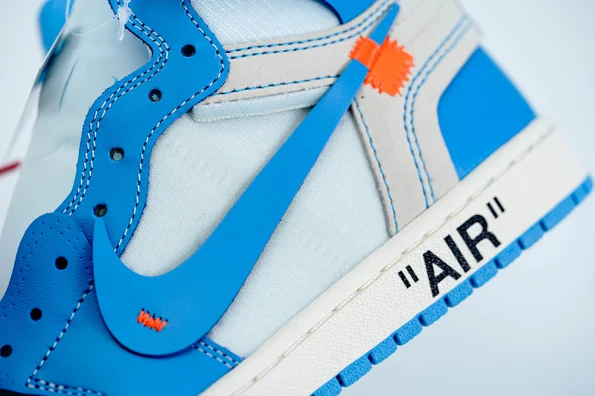 AIR JORDAN 1 REPS OFF-WHITE BLUE “UNC” UNIVERSITY BLUE AQ0818-148