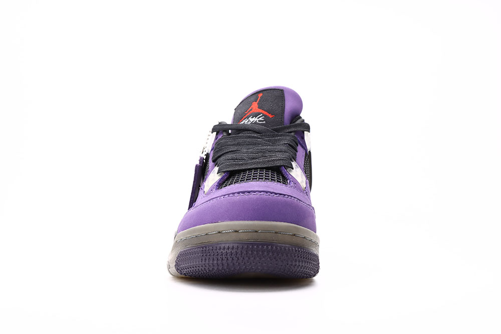 Travis Scott x Air Jordan 4 Retro ‘Purple Suede – Black Midsole’ Replica 766296 LN4