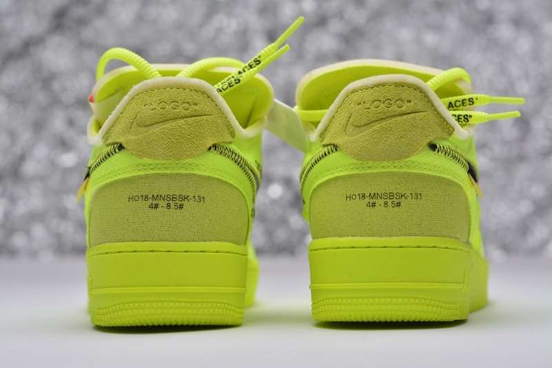 Nike Air Force 1 Low Off-White Volt Replica AO4606-700