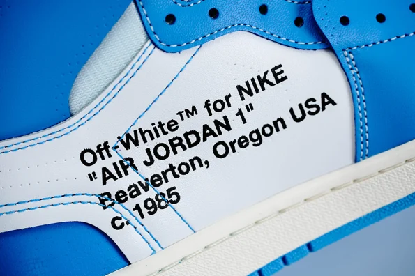 AIR JORDAN 1 REPS OFF-WHITE BLUE “UNC” UNIVERSITY BLUE AQ0818-148