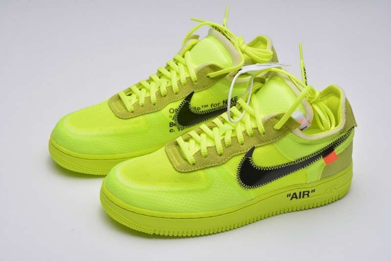 Nike Air Force 1 Low Off-White Volt Replica AO4606-700