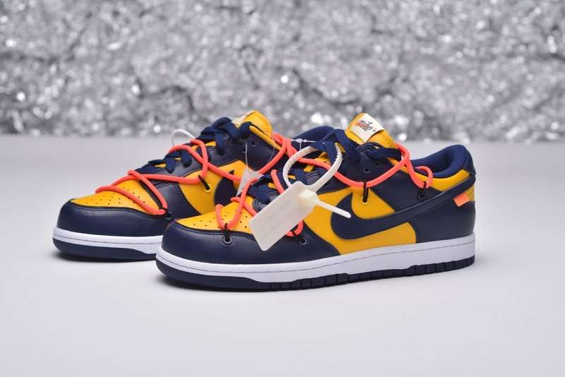 OFF-WHITE x DUNK LOW “UNIVERSITY GOLD”  REPS CT0856-700