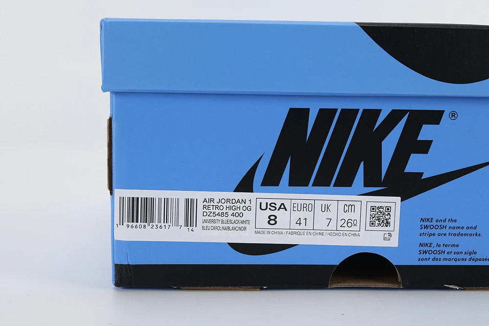 Air Jordan 1 Retro High OG ‘UNC Toe’ Best Quality Reps DZ5485 400