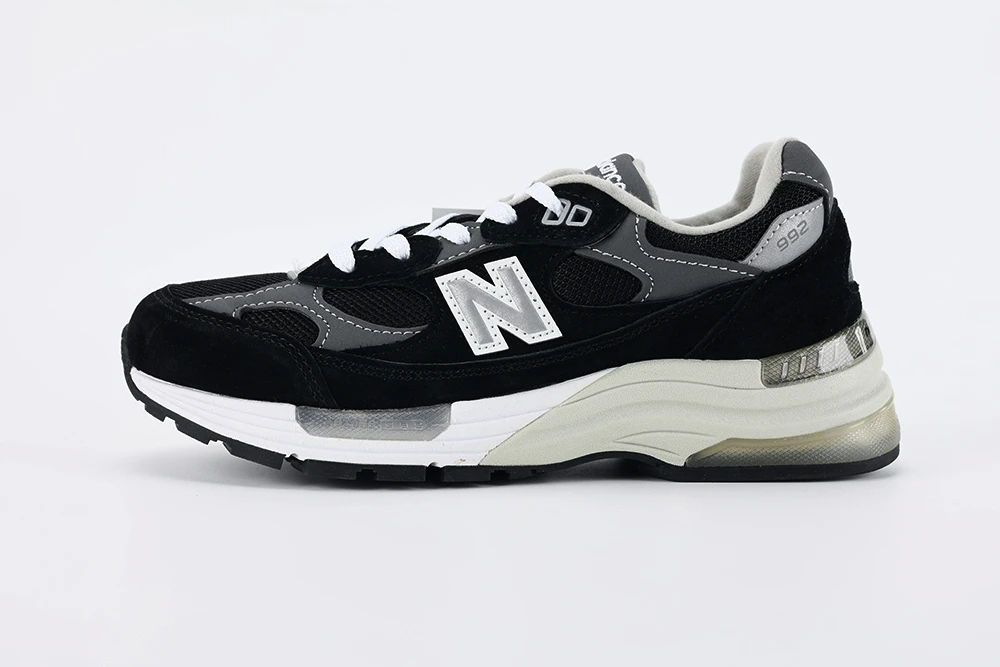 New Balance 992 Black Grey Suede Replica  M992EB