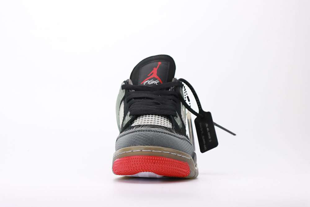 OFF-WHITE X AIR JORDAN 4 BRED REPLICA