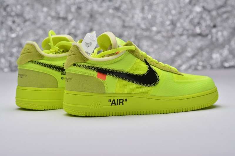 Nike Air Force 1 Low Off-White Volt Replica AO4606-700