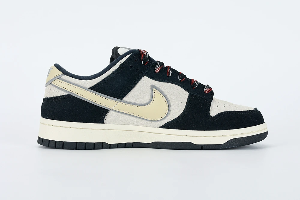 Nike Dunk Low LX Black Suede Team Gold Replica DV3054-001