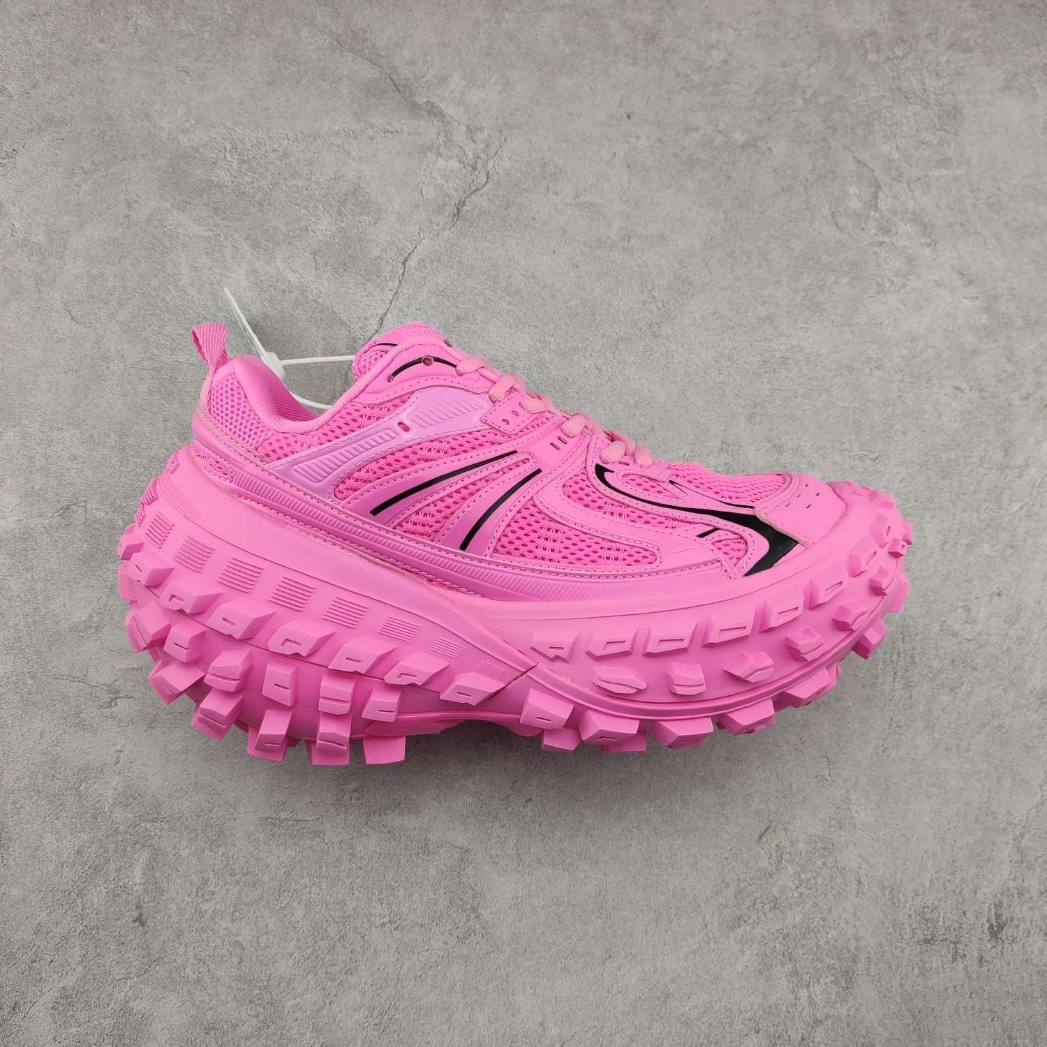 YESKICKS Balenxiaga Defender Rubber Platform Bouncer Sneaker  in Pink Replica