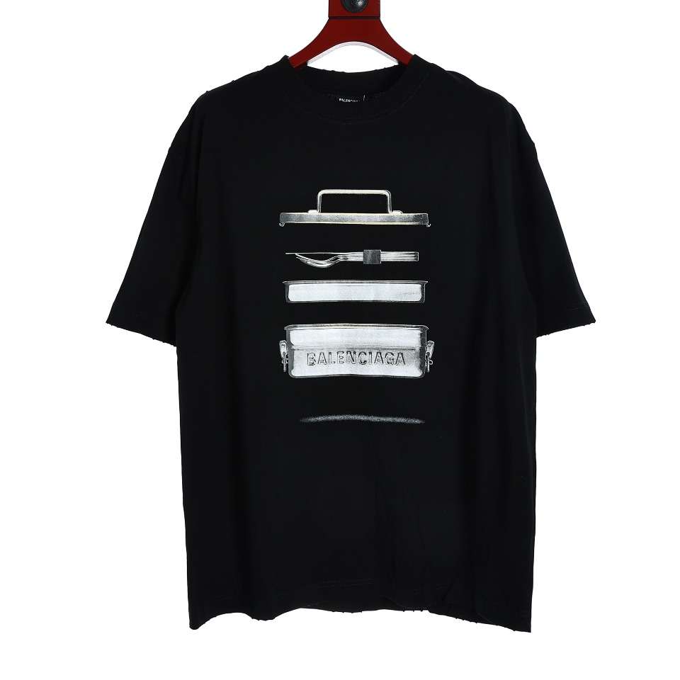 YESKICKS Balenciaga Torn Cutlery Tin Box T-Shirt For Unisex