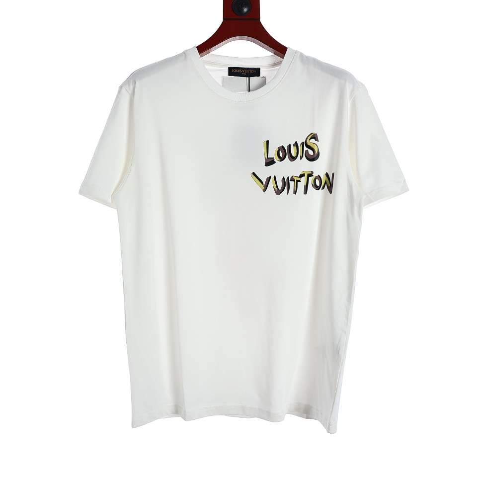 YESKICKS Louis Vuitton Fox Print Crew Neck T-Shirt For Unisex Black And White