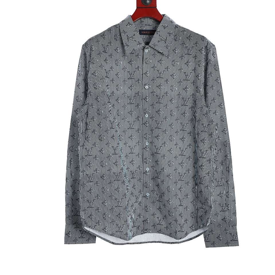 YESKICKS Louis Vuitton Monogram Long-Sleeved Shirt For Unisex