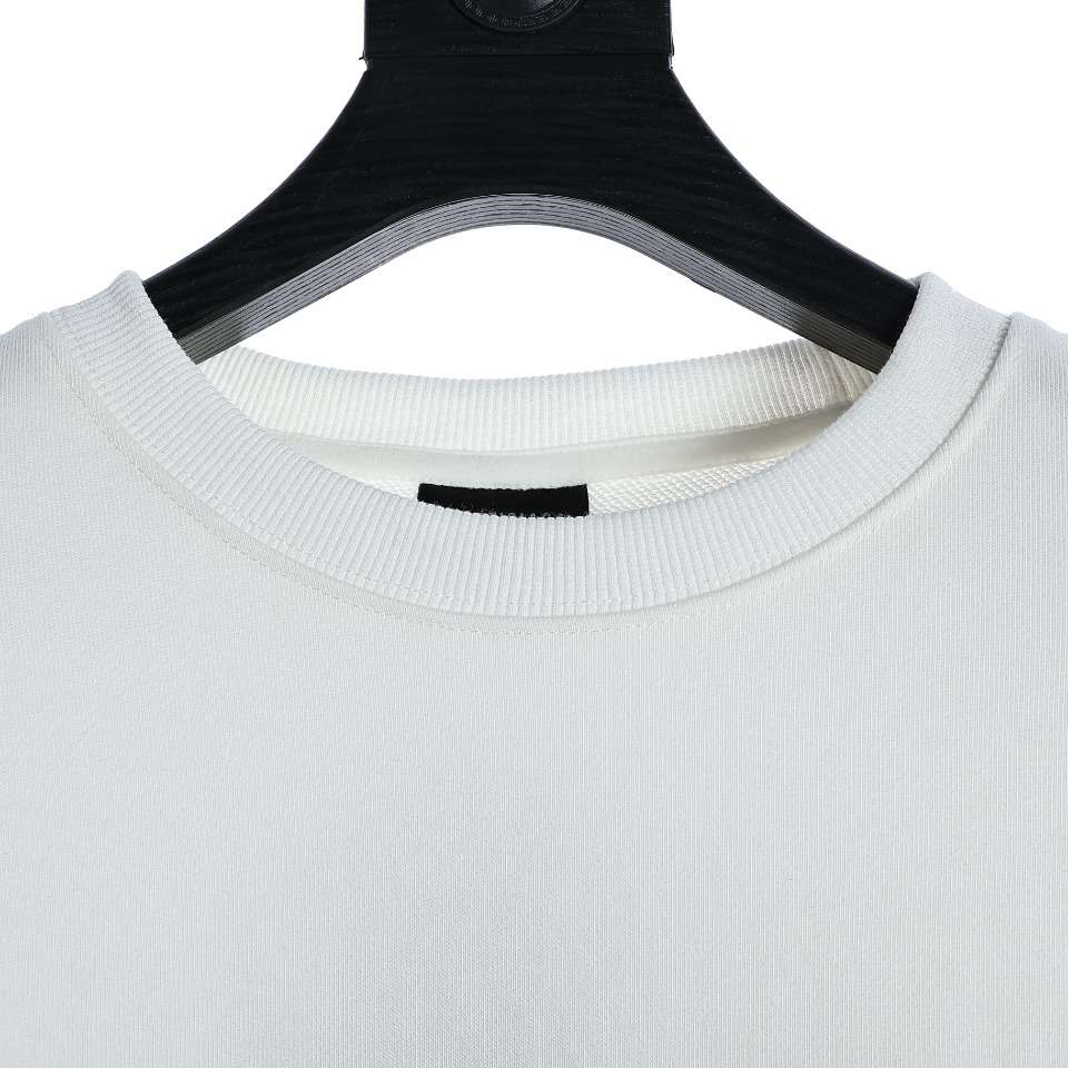 YESKICKS Balenciaga Sweatshirt With Large Silhouette And Round Neck For Unisex Black And White