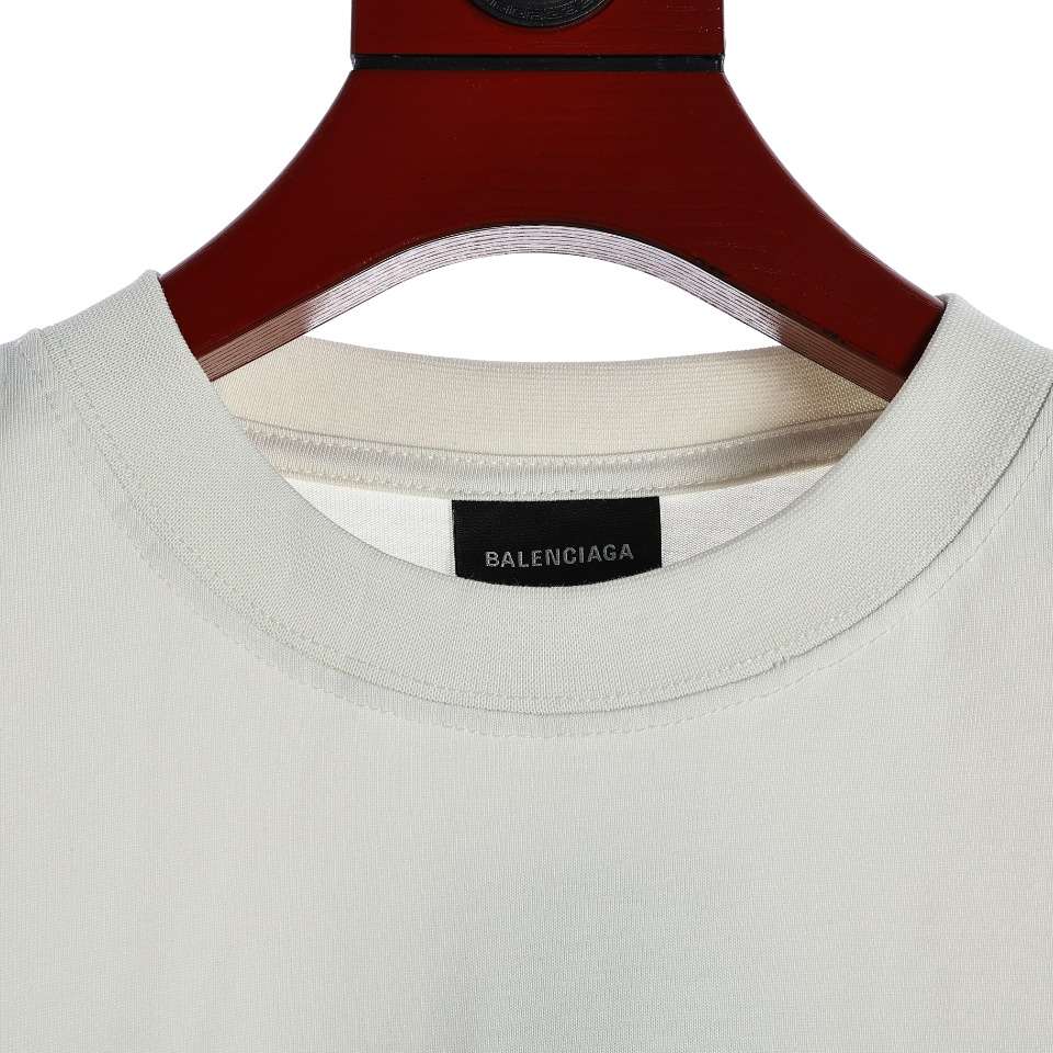 YESKICKS Balenciaga Logo Letter Print T-Shirt For Unisex