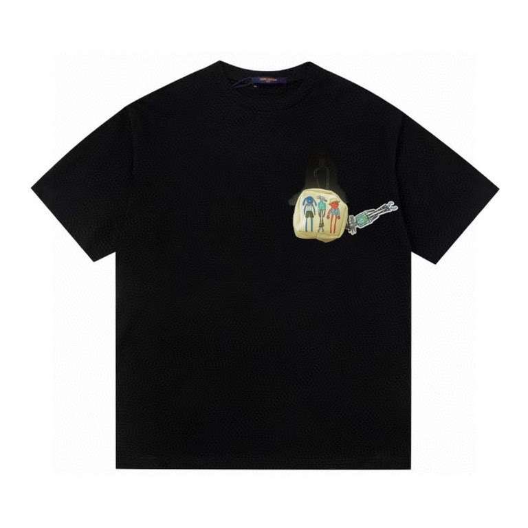 YESKICKS Louis Vuitton Cartoon Print T-Shirt For Unisex