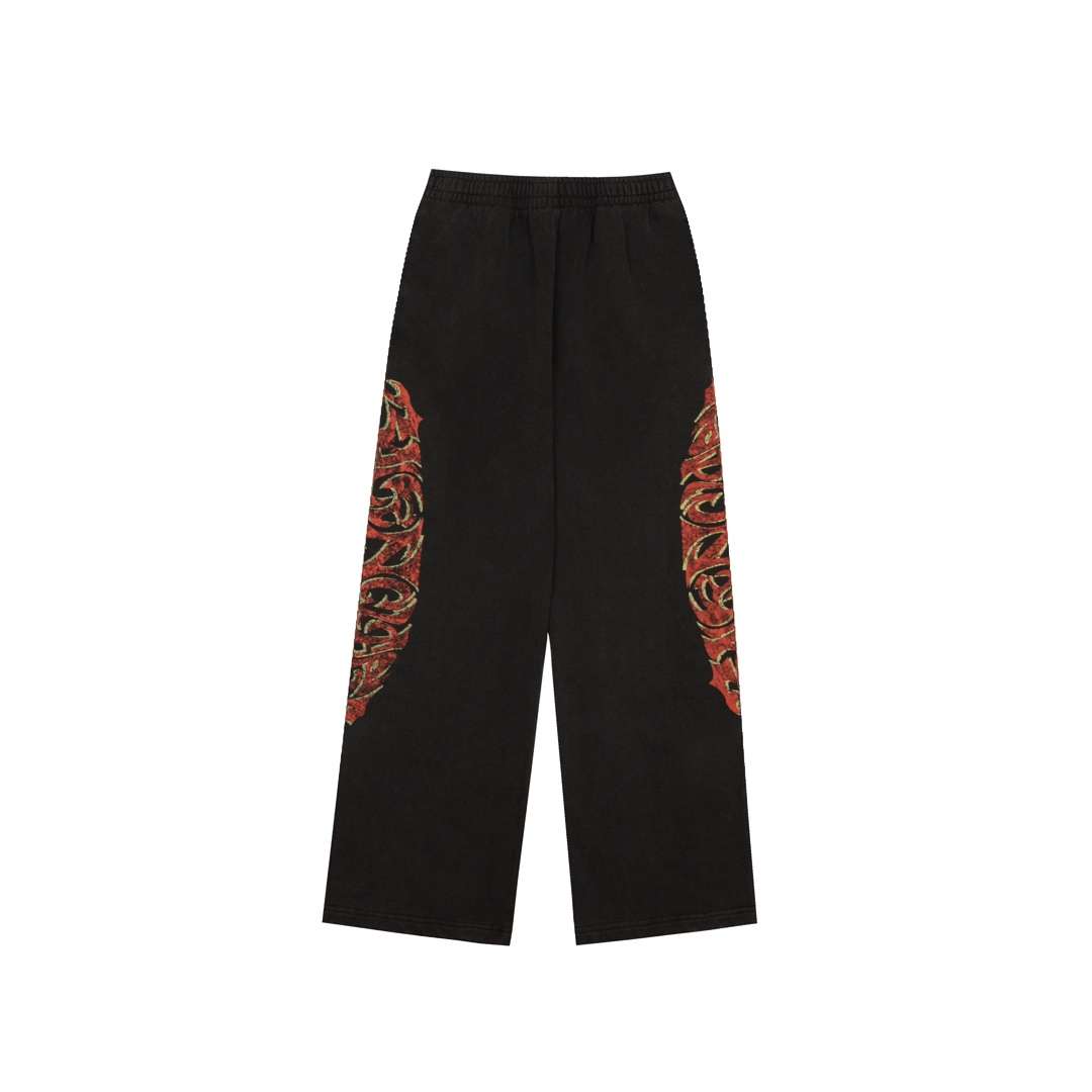 YESKICKS Balenciaga Printed Pants for Unisex