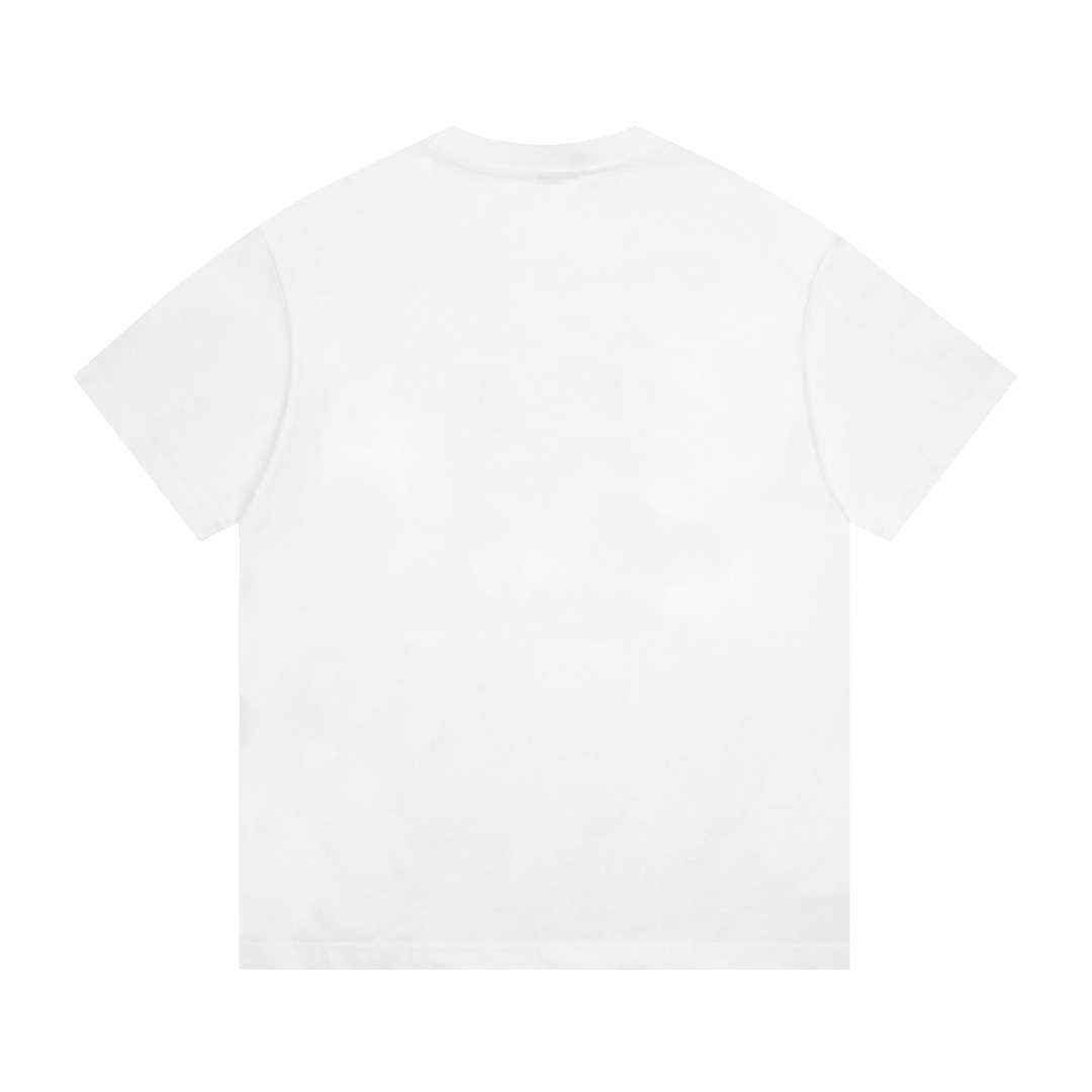 YESKICKS Balenciaga Logo Print T-shirt for Unisex Black And White