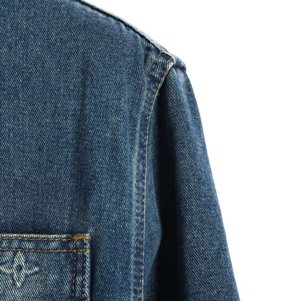 YESKICKS Louis Vuitton Embossed Denim Jacket For Unisex