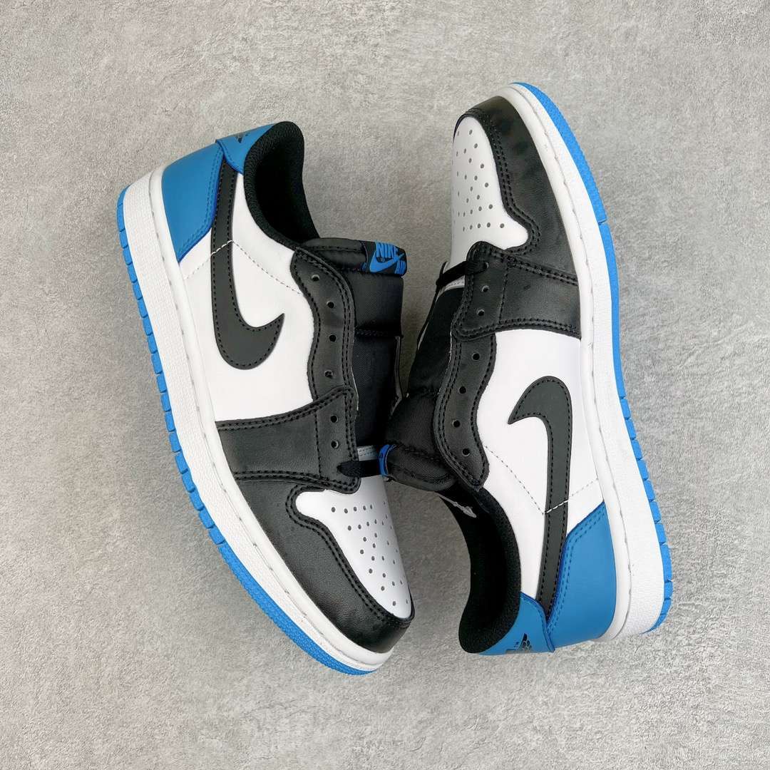 Air Jordan 1 Retro Low OG Black Dark Powder Blue CZ0790-104 Replica Sneaker