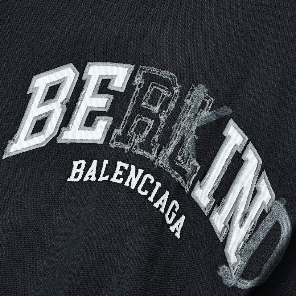 YESKICKS Balenciaga Bekind Logo Letter Print Fade Color T-shirt for Unisex