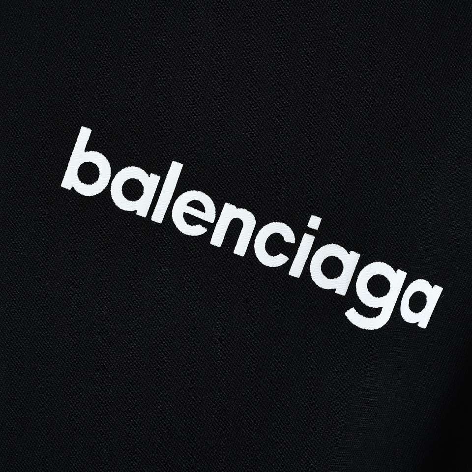 YESKICKS Balenciaga Fluorescent Green Foam Logo Pattern T-shirt for Unisex Black And White