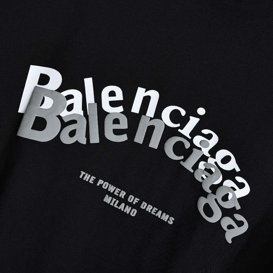 YESKICKS Balenciaga Foam Print Short Sleeve T-Shirt for Unisex