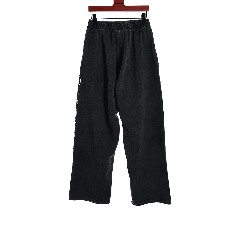 YESKICKS Balenciaga Side-Washed Embroidered Pants For Unisex