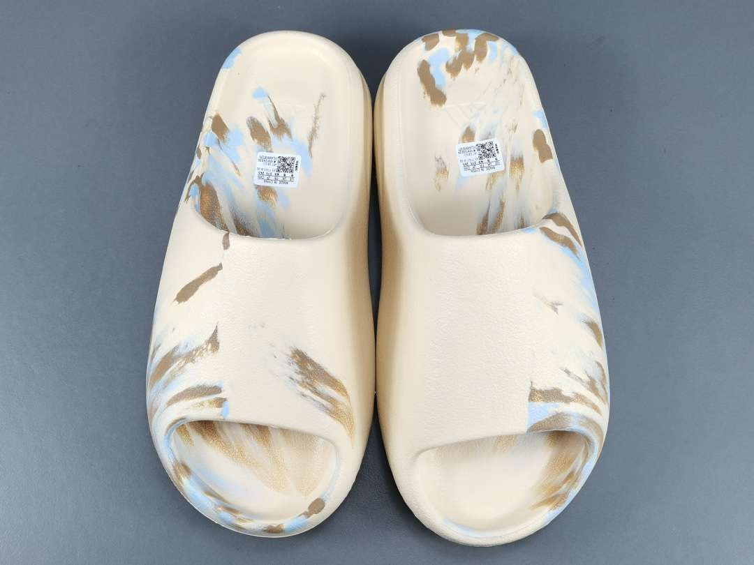 YESKICKS Adidas Yeezy Slide Resin Enflame Oil Painting Replica GW1932