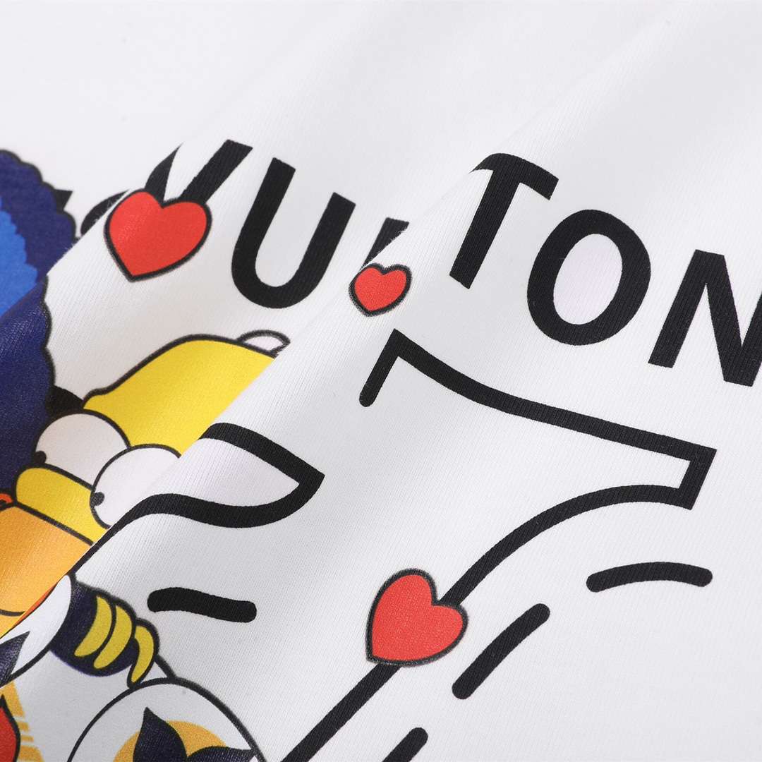 YESKICKS Louis Vuitton The Simpsons Print T-shirt for Unisex