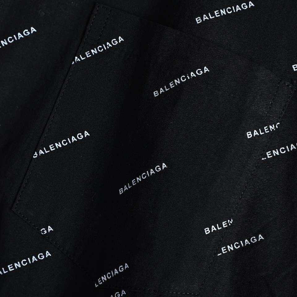 YESKICKS Balenciaga Monogram Logo Letter Print Long-Sleeved Shirt for Unisex