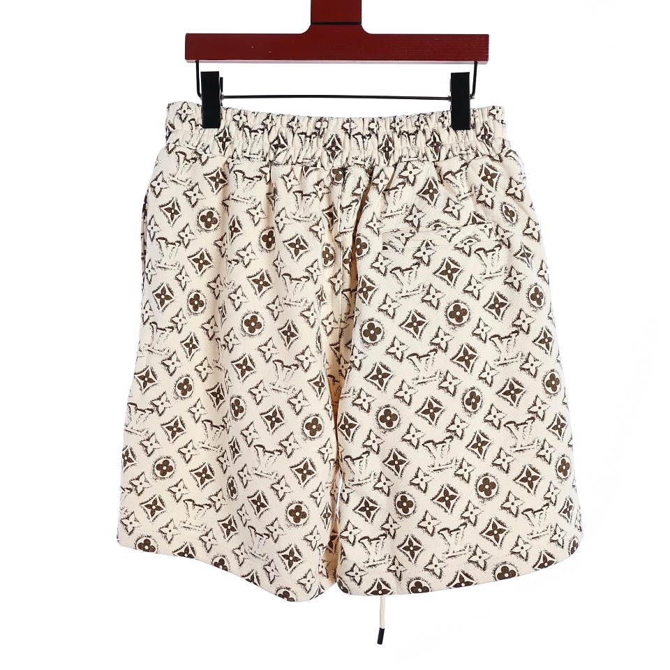 YESKICKS Louis Vuitton Monogram Five-Point Casual Shorts Pants For Unisex