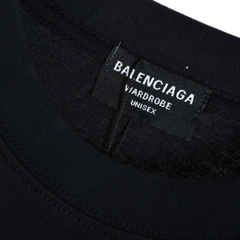 YESKICKS Balenciaga Foam Print Short Sleeve T-Shirt for Unisex