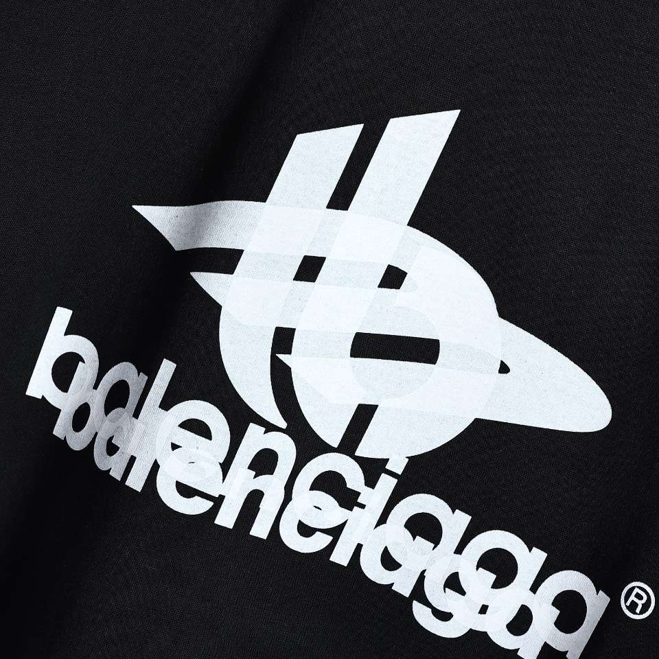 YESKICKS Balenciaga Overlapping Letters T-Shirt For Unisex