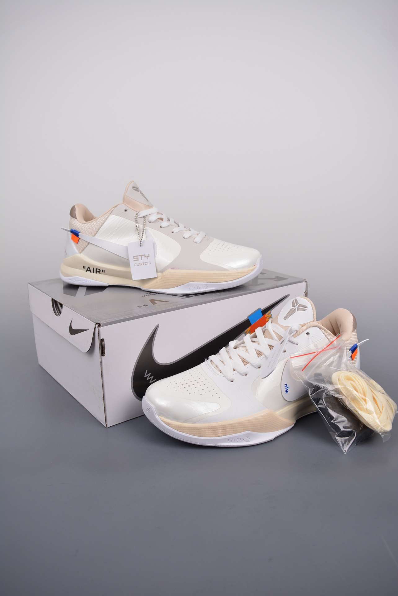 YESKICKS Off-White x Nike ZOOM KOBE 5 “Sail” Reps DB4796 101