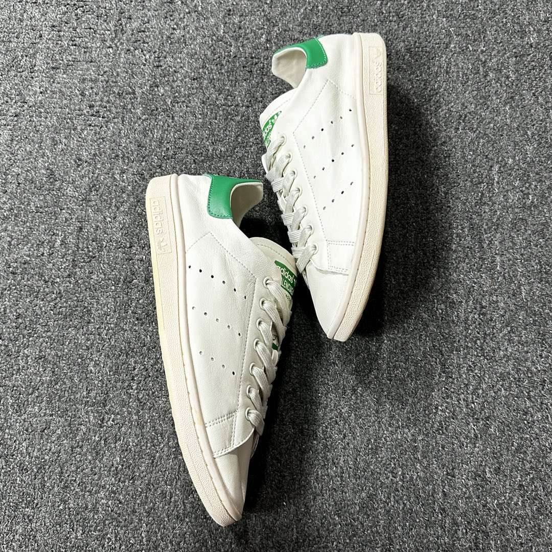 YESKICKS Balenciaga x Adidas Stan Smith Worn-Out White Green Replica Sneaker