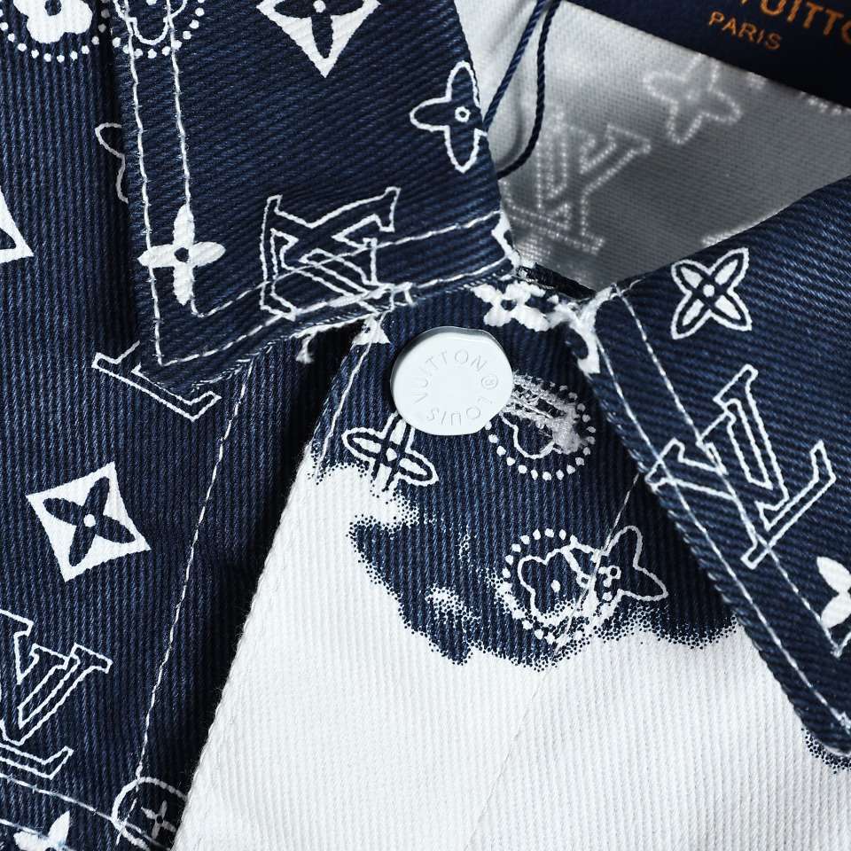 YESKICKS Louis Vuitton Monogram Denim Jacket For Unisex