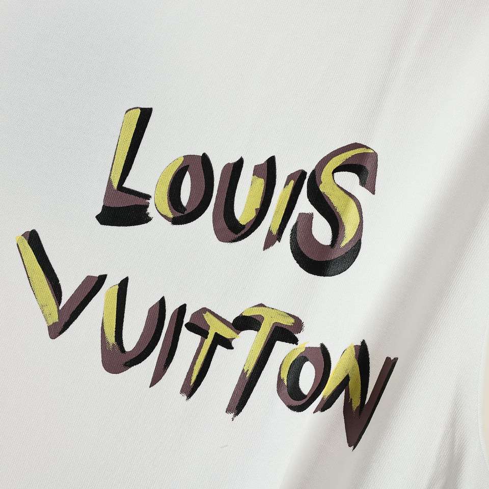 YESKICKS Louis Vuitton Fox Print Crew Neck T-Shirt For Unisex Black And White