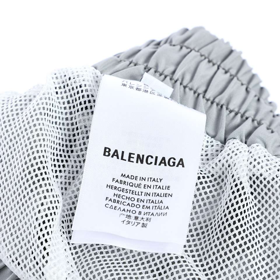 YESKICKS Balenciaga Embroidered Shorts Pants For Unisex Blue And Gray