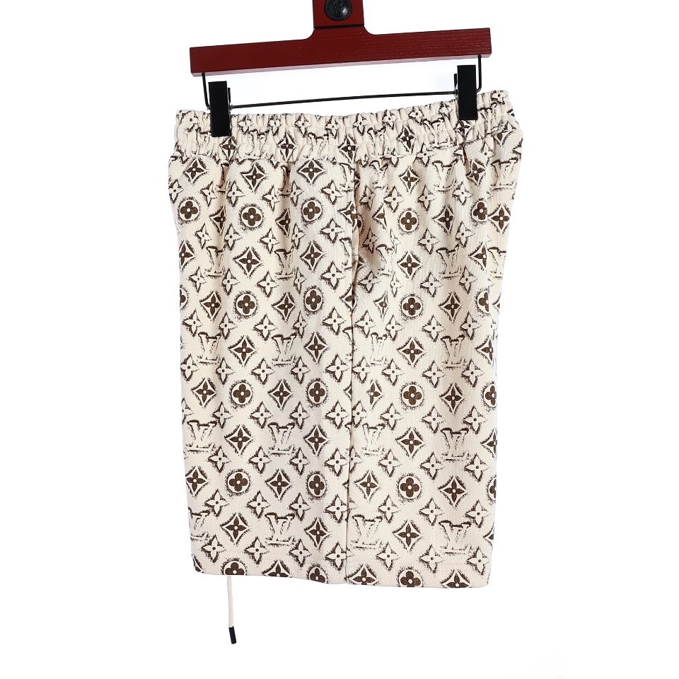 YESKICKS Louis Vuitton Monogram Five-Point Casual Shorts Pants For Unisex