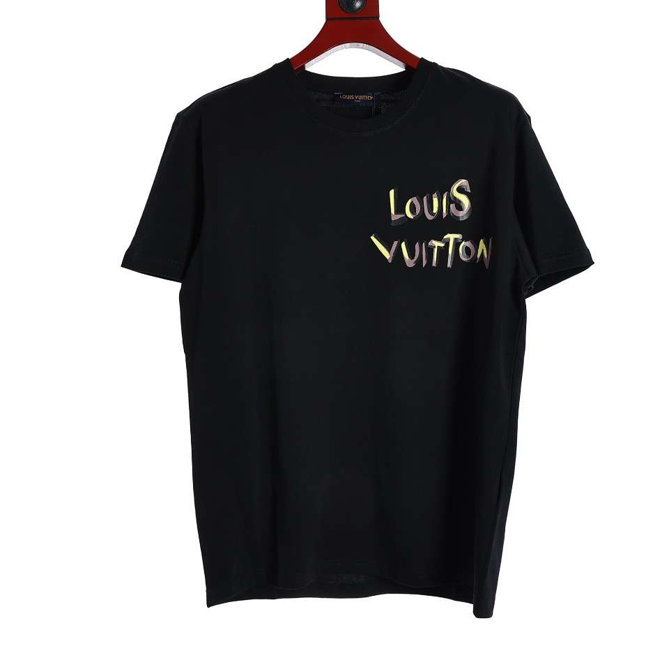 YESKICKS Louis Vuitton Fox Print Crew Neck T-Shirt For Unisex Black And White