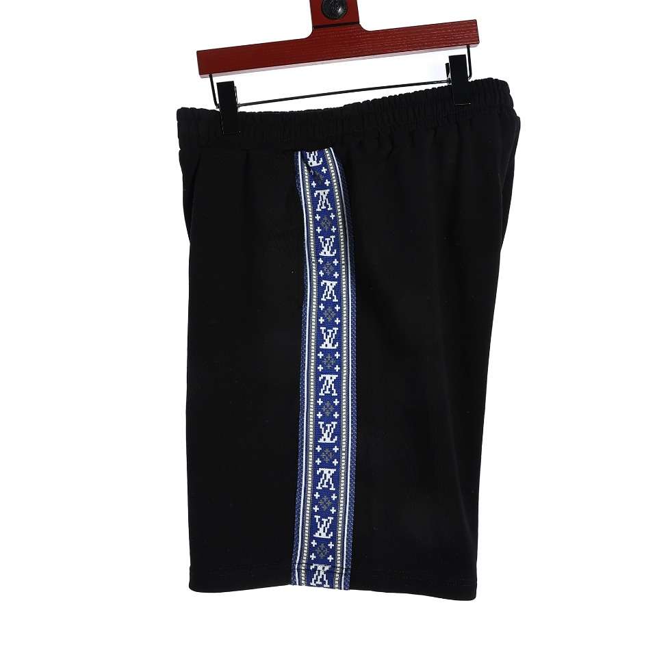 YESKICKS Louis Vuitton Side Blue Webbing Shorts Pants For Unisex