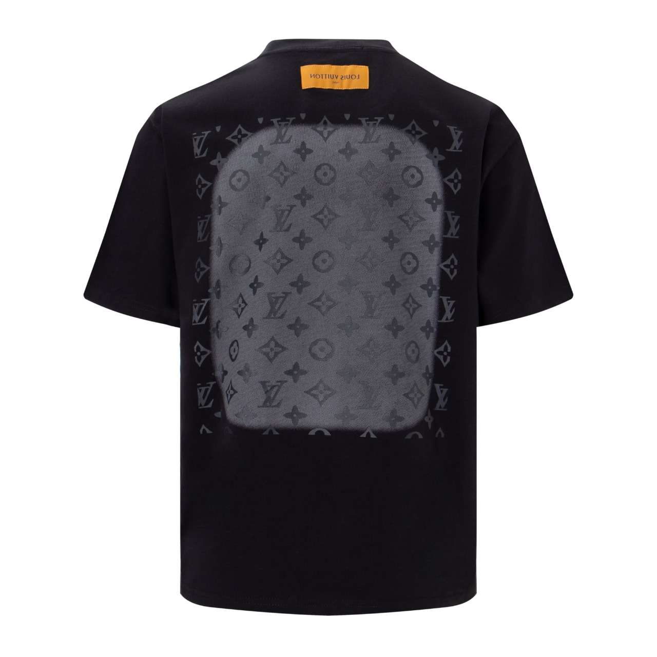 YESKICKS Louis Vuitton Logo Print T-Shirt For Unisex Black And White