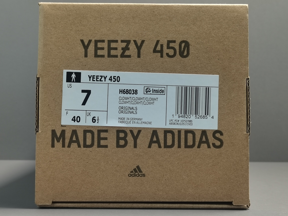 YESKICKS Adidas Yeezy 450 Cloud White Replica H68038