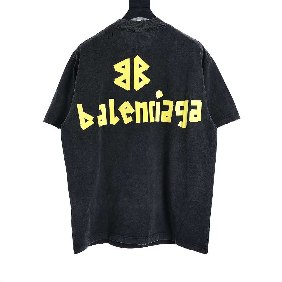 YESKICKS Balenciaga Duct Tape Letter T-Shirt For Unisex