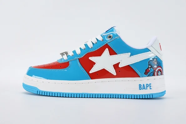 YESKICKS A Bathing Ape Bape Sta Marvel Comics Captain America (2022) Replica