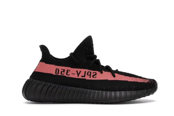 YESKICKS Adidas Yeezy Boost 350 V2 Core Black Red Replica BY9612