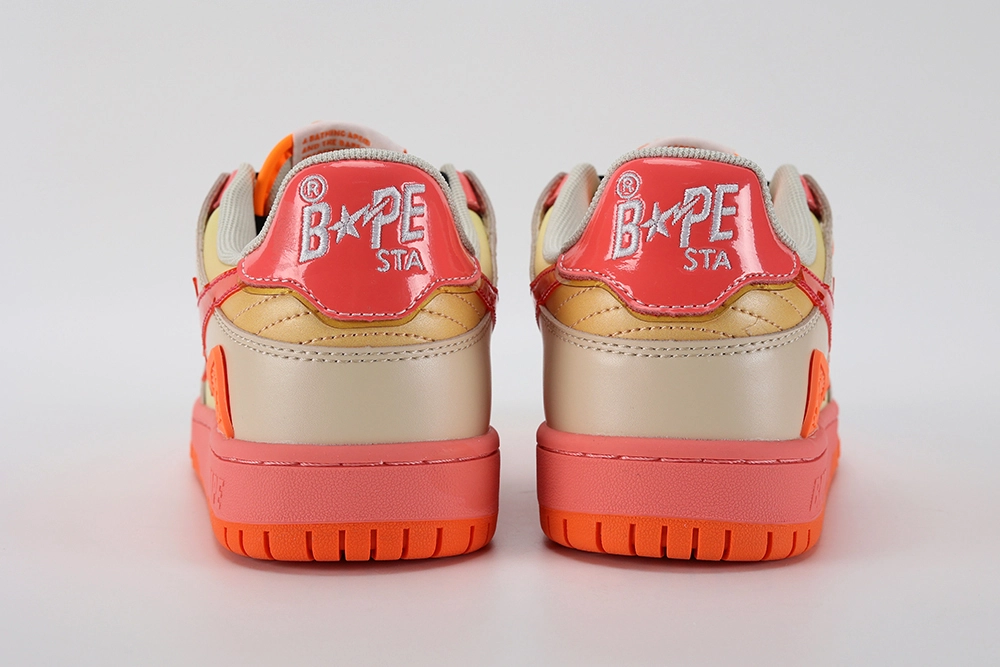 YESKICKS A Bathing Ape Bape SK8 Sta Orange Reps