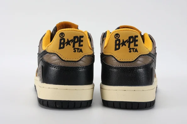 YESKICKS A Bathing Ape Bape SK8 Sta Vintage Black Yellow Replica